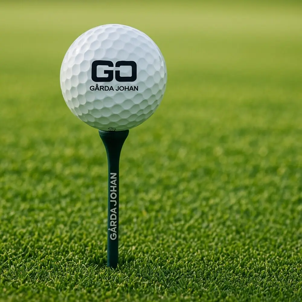 Konstgräs för golfspel, putting green, med golfboll och peg