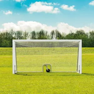Fotbollsmål 5 mot 5 spel vitt för fotbollsplan
