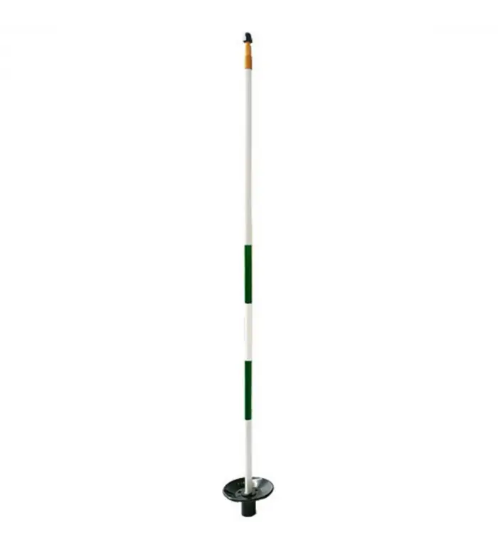 Puttflaggstång, flagstick par aide fiberglas 80 cm grönvit