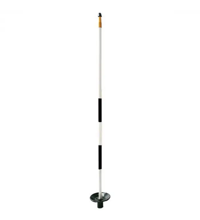 Puttflaggstång, flagstick par aide fiberglas 80 cm vitsvart